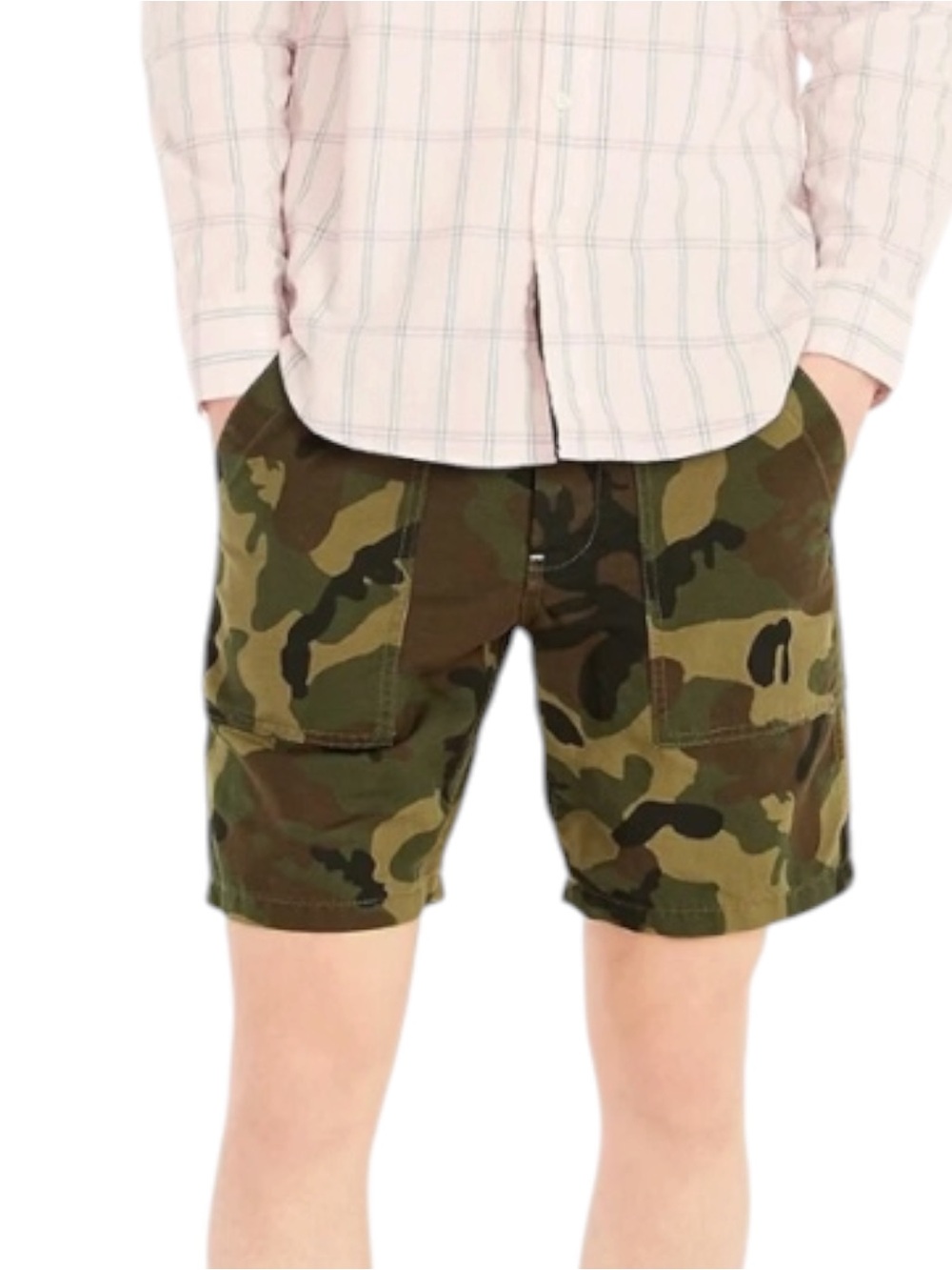 J. CREW CAMOUFLAGE CAMP SHORTS LINEN BLEND SZ 31 EUC